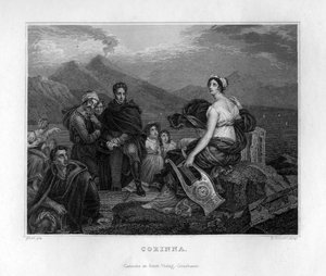 Corinna, starożytna grecka poetka, c1833