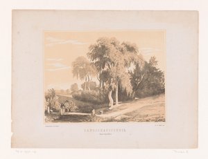 Landschapsstudie (tytuł na obiekcie) autorstwa Edouard Taurel