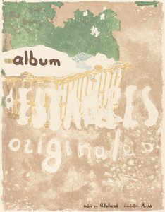 Dziecko w koszu na dworze Okładka albumu oryginalnych grafik, 1899. autorstwa Edouard Vuillard