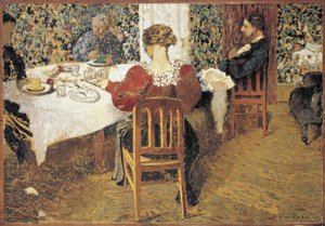 Przy stole (Le Dejeuner) Vuillarda, Edouarda (1868-1940) autorstwa Edouard Vuillard