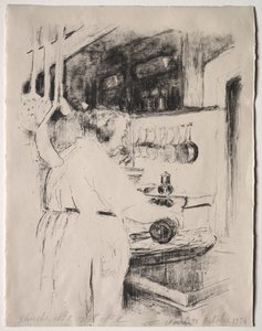 Gotowanie: kucharz autorstwa Edouard Vuillard
