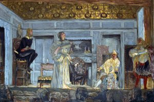 Dekory wyimaginowanych chorych autorstwa Moliere autorstwa Edouard Vuillard
