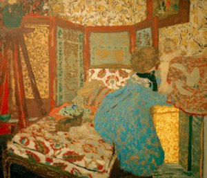 Niebieska dama z dzieckiem autorstwa Edouard Vuillard