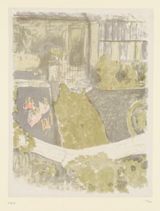 Ogród przed studiem autorstwa Edouard Vuillard