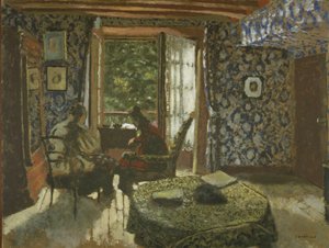 Wnętrze, ok. 1900-1901 (olej na tekturze) autorstwa Edouard Vuillard