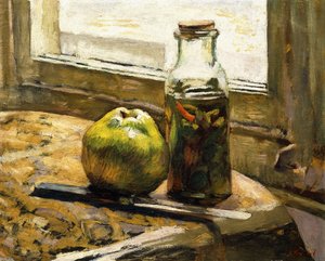 Słoik ogórków i jabłek, 1889-90 autorstwa Edouard Vuillard