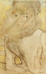 Młoda kobieta z fioletem autorstwa Edouard Vuillard