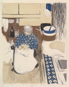 Kucharz z cyklu Krajobrazy i Wnętrza autorstwa Edouard Vuillard