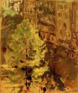 Plac Berlioza, efekt porannego słońca autorstwa Edouard Vuillard