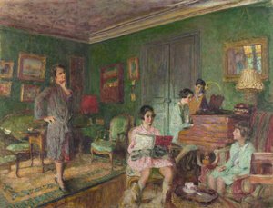 Madame André Wormser i jej dzieci, 1927 autorstwa Edouard Vuillard