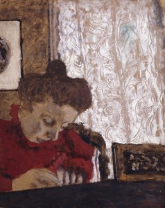 pisanie Marie Vuillard; Skrzypca Marie Vuillard, ok. 1895 r. autorstwa Edouard Vuillard