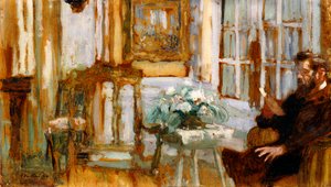 Monsieur Arthur Fontaine w swoim salonie, 1904 autorstwa Edouard Vuillard