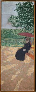 Park w Paryżu: Dama w czerni autorstwa Edouard Vuillard