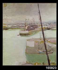 Port Honfleur, 1919 autorstwa Edouard Vuillard