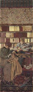Prywatność. Dekoracja dla Biblioteki Dr. Vaquez autorstwa Edouard Vuillard