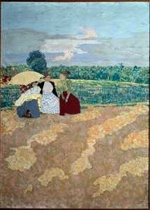 Ogrody publiczne: Rozmowa (w środku) (detal tryptyku) autorstwa Edouard Vuillard