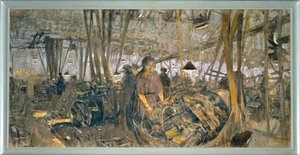 Fabryka broni w Lyonie: wieże - ... (tempera na płótnie) autorstwa Edouard Vuillard