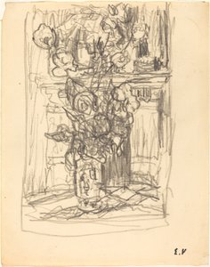 Wazon kwiatów autorstwa Edouard Vuillard
