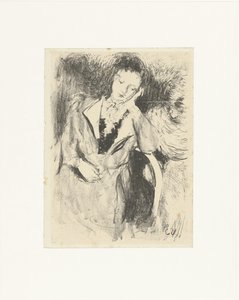 Kobieta siedzi na krześle Jeune femme accoudée autorstwa Edouard Vuillard