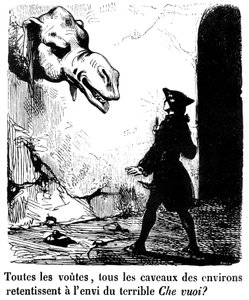 Ilustracja do powieści „Zakochany diabeł” Jacquesa Cazotte