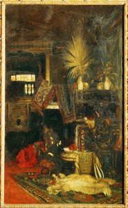 Malarz Hans Makart w swojej pracowni ... (obraz na płótnie) autorstwa Eduard Charlemont