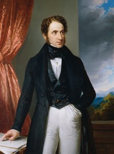 Portret skrzypka i kompozytora Josefa Benescha 1795-1873, 1840.
