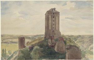 Zamek Roggenhausen autorstwa Eduard Gaertner
