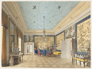 Pokój Chiński w Pałacu Królewskim w Berlinie autorstwa Eduard Gaertner