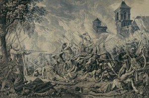 Śmierć Zriny (według F. Osolsobica) autorstwa Eduard Gurk