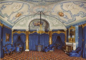 Wnętrza Pałacu Zimowego. Czwarty zarezerwowany apartament. Sypialnia, 1868
