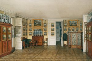 Wnętrza Pałacu Zimowego. Sala kamerdynera cesarza Aleksandra II, 1874 autorstwa Eduard Hau