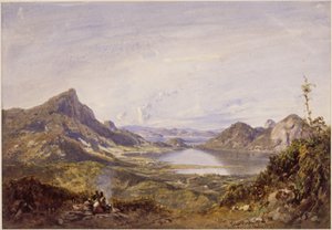 Jezioro Rodrigo de Freitas. Rio de Janeiro autorstwa Eduard Hildebrandt