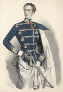 Portret cesarza Franciszka Józefa I austriackiego w mundurze węgierskim, ok. 1900 r. 1850.