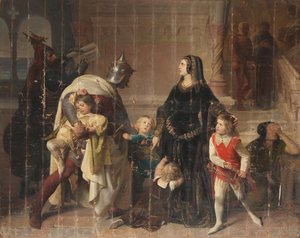Schwytanie synów Manfreda autorstwa Eduard Ritter von Engerth