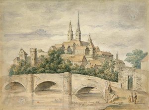 Widok na Fritzlar autorstwa Eduard Stiegel
