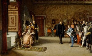 Prezentacja Juana de Austrias cesarzowi Karolowi V w Yuste, 1869