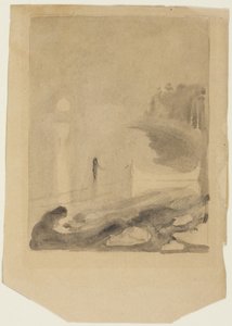 Łódź przycumowana do molo, 1892 autorstwa Edvard Munch