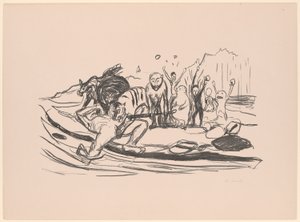 Śmierć Alfy autorstwa Edvard Munch