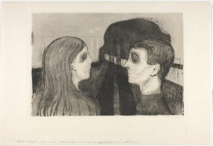 Atrakcja II autorstwa Edvard Munch