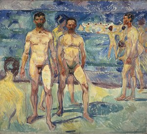 Kąpiel mężczyzn autorstwa Edvard Munch