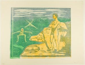 Chłopcy w kąpieli autorstwa Edvard Munch