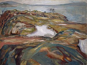 Krajobraz nadmorski, 1918 autorstwa Edvard Munch