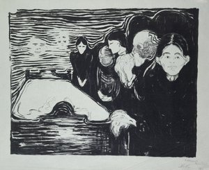 Śmierć autorstwa Edvard Munch