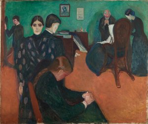 Śmierć w schowku autorstwa Edvard Munch