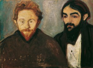 Malarz Paul Herrmann i lekarz Paul Contard autorstwa Edvard Munch