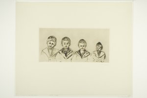 Czterej synowie doktora Lindego autorstwa Edvard Munch