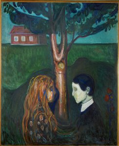 Oko w oko (olej na płótnie) autorstwa Edvard Munch