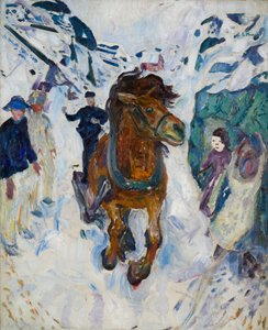 Galopujący koń autorstwa Edvard Munch