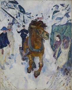 Galopujący koń autorstwa Edvard Munch