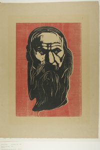 Głowa starca z brodą autorstwa Edvard Munch
